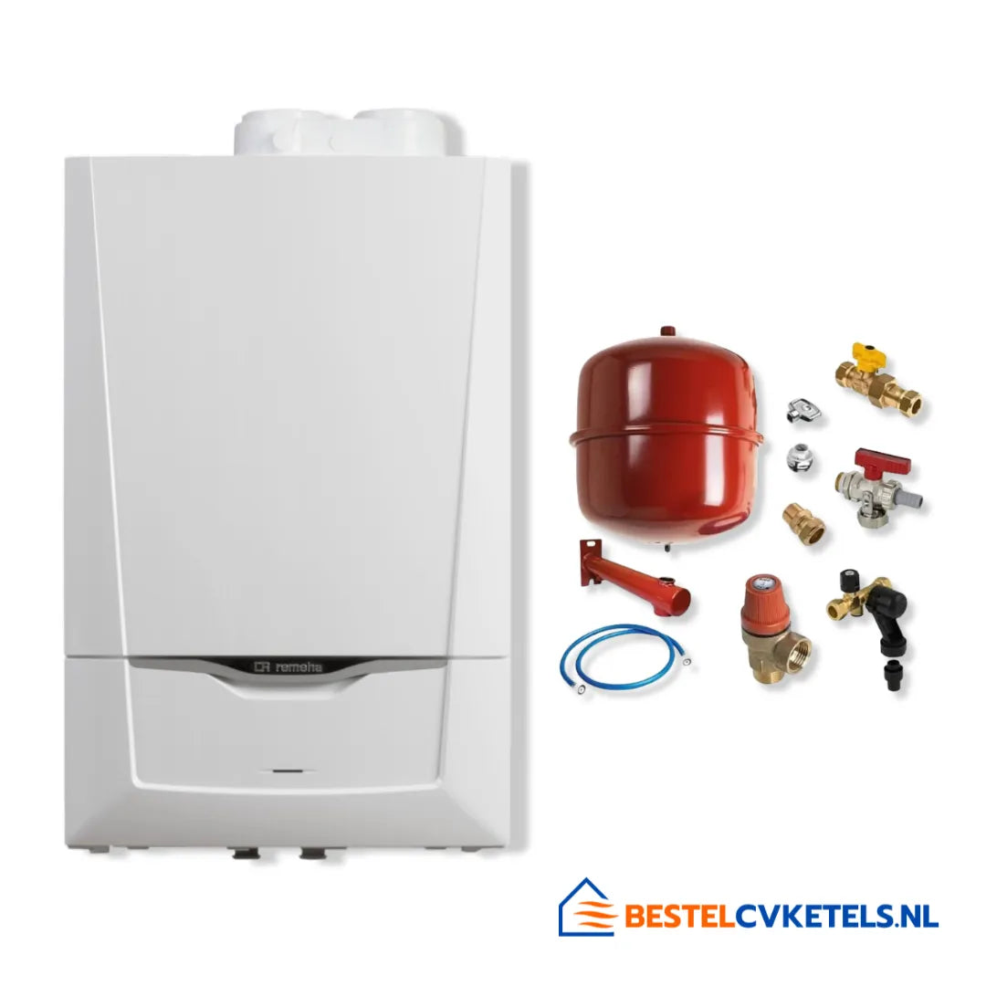 Remeha Calenta Ace 28c CW4 (80-80), modelnummer 7649960 + Flamco Premium ketelpakket 26052